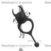 Anillo en forma de diablito negro con vibracion